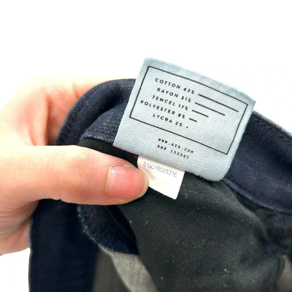 AYR Skinny Dark Wash Whiskered Jeans Denim‎ Size 29 - Picture 9 of 10